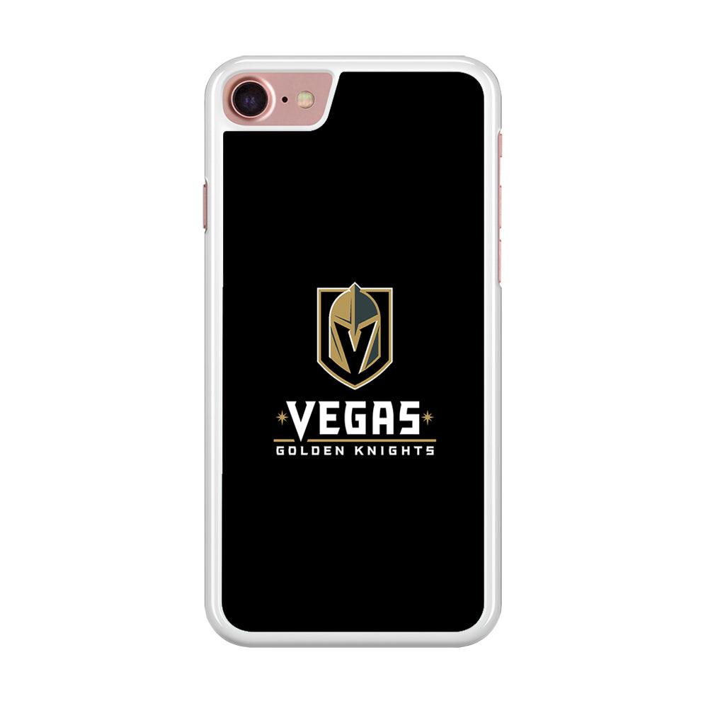 Hockey Vegas Golden Knights NHL 002 iPhone SE 2020 Case-Rubber / White (2D Case)-Xtracase