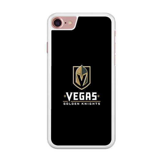 Hockey Vegas Golden Knights NHL 002 iPhone SE 2020 Case-Rubber / White (2D Case)-Xtracase