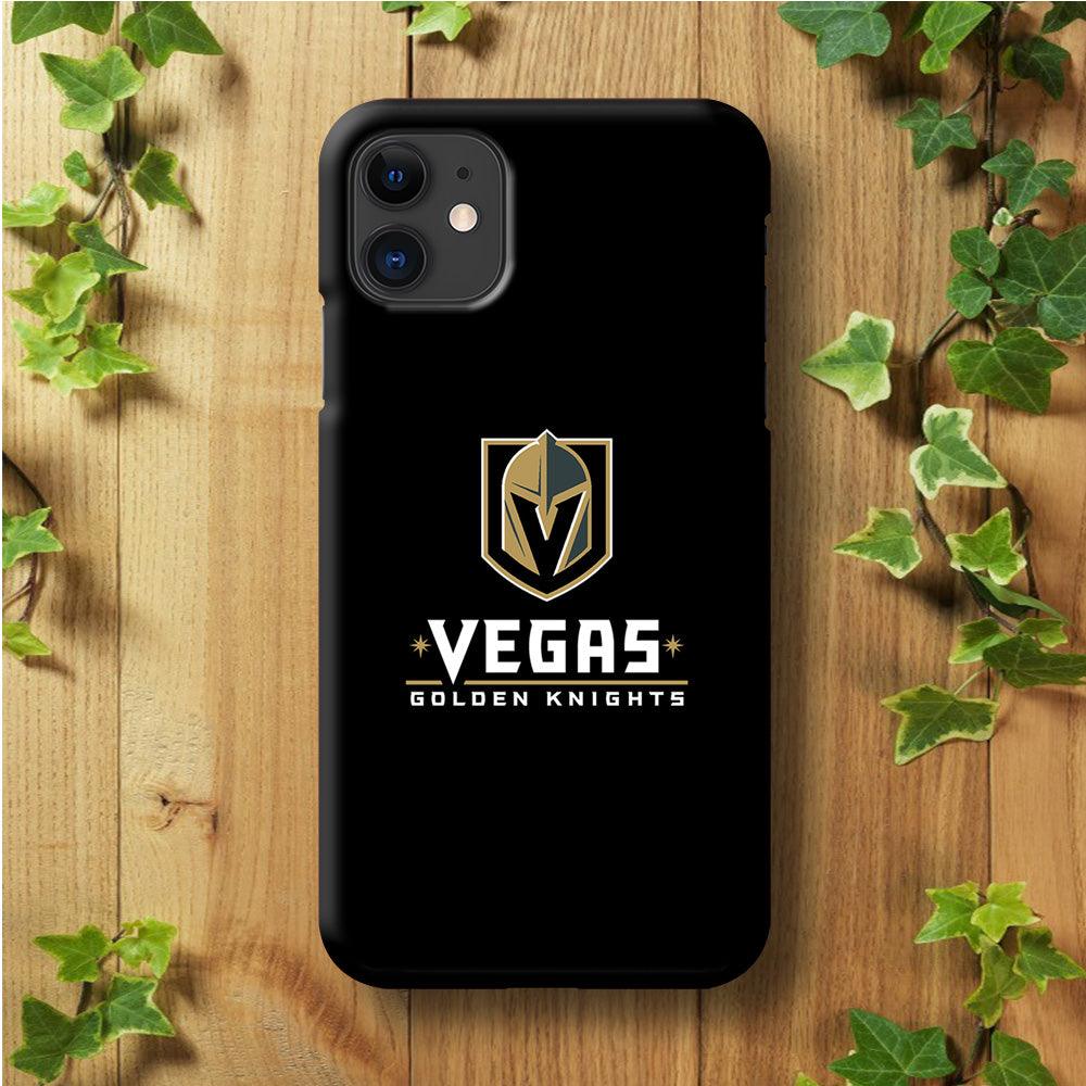 Hockey Vegas Golden Knights NHL 002 iPhone 11 Case-Plastic / Full Wrap (3D Case)-Xtracase
