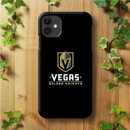 Hockey Vegas Golden Knights NHL 002 iPhone 11 Case-Plastic / Full Wrap (3D Case)-Xtracase
