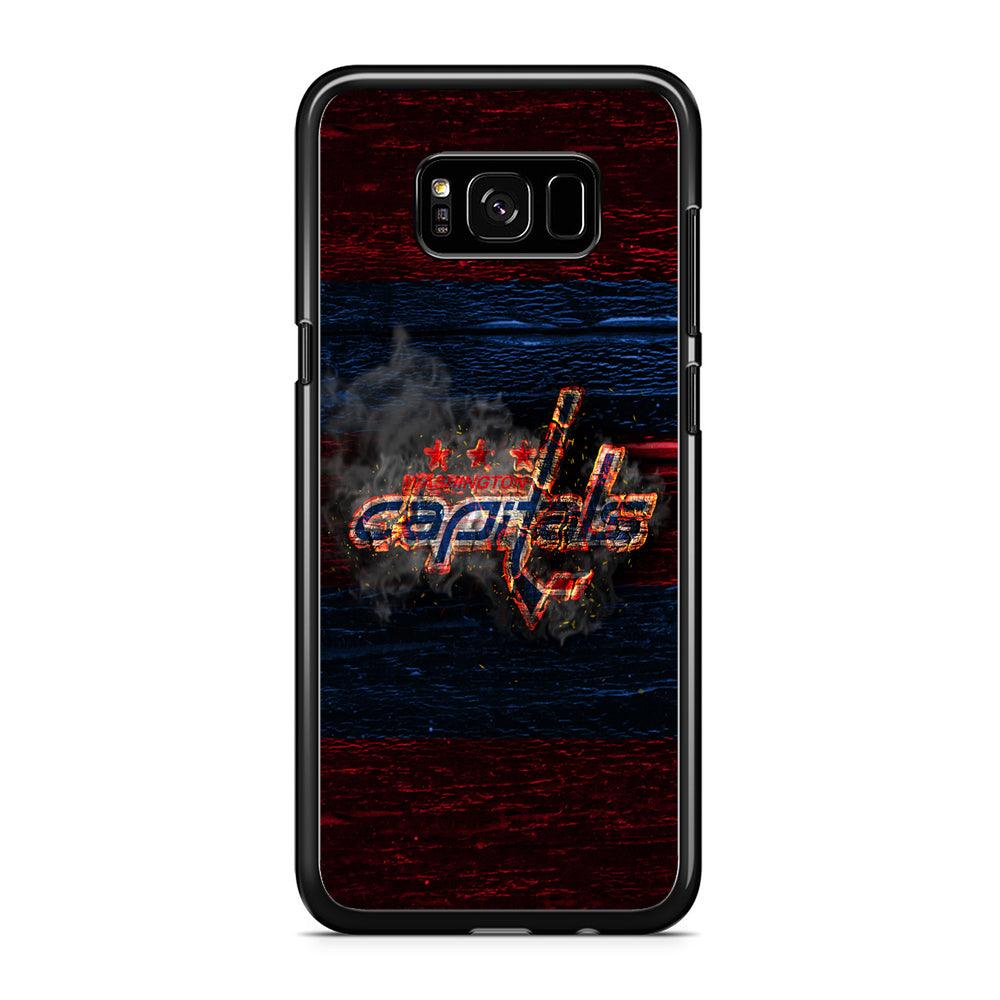 Hockey Washington Capitals NHL 001 Samsung Galaxy S8 Case-Rubber / Black (2D Case)-Xtracase