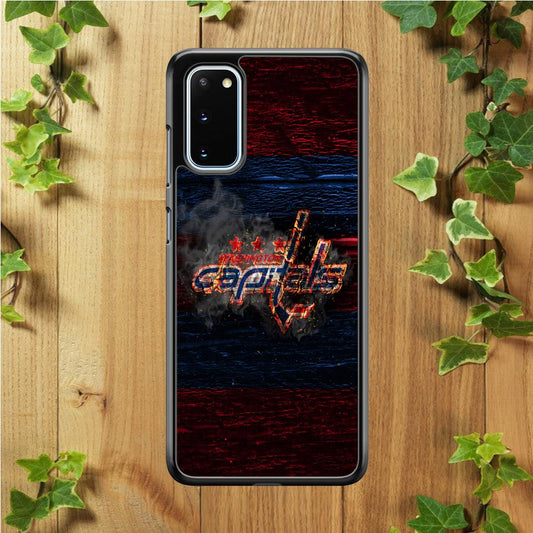 Hockey Washington Capitals NHL 001 Samsung Galaxy S20 Case-Rubber / Black (2D Case)-Xtracase