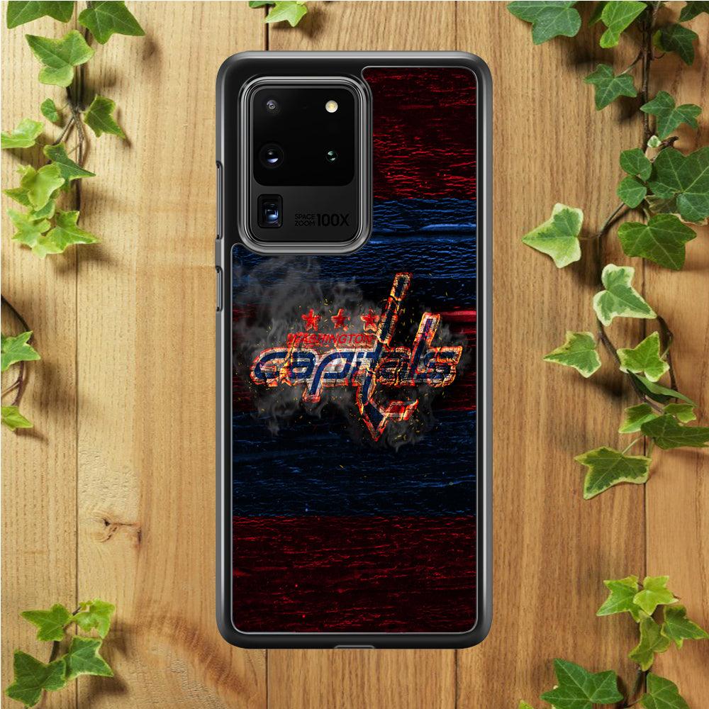 Hockey Washington Capitals NHL 001 Samsung Galaxy S20 Ultra Case-Rubber / White (2D Case)-Xtracase