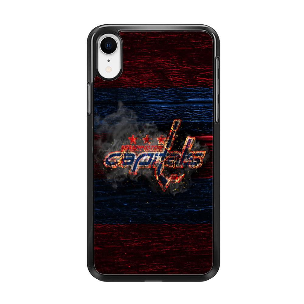 Hockey Washington Capitals NHL 001 iPhone XR Case-Rubber / Black (2D Case)-Xtracase