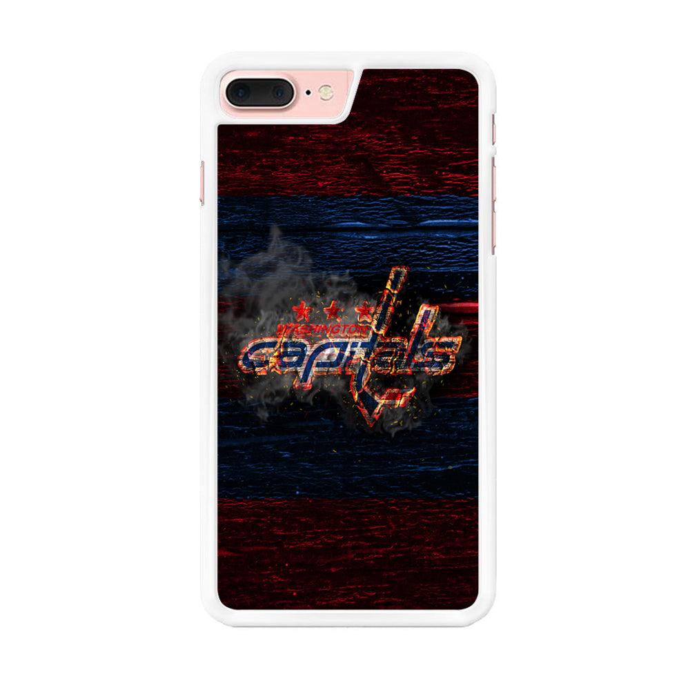 Hockey Washington Capitals NHL 001 iPhone 7 Plus Case-Rubber / White (2D Case)-Xtracase