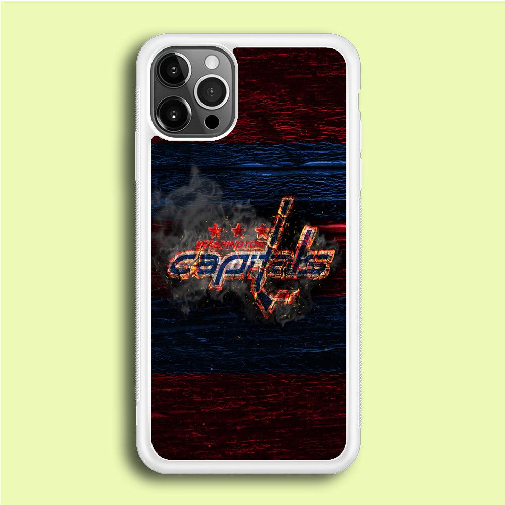 Hockey Washington Capitals NHL 001 iPhone 12 Pro Case-Rubber / White (2D Case)-Xtracase