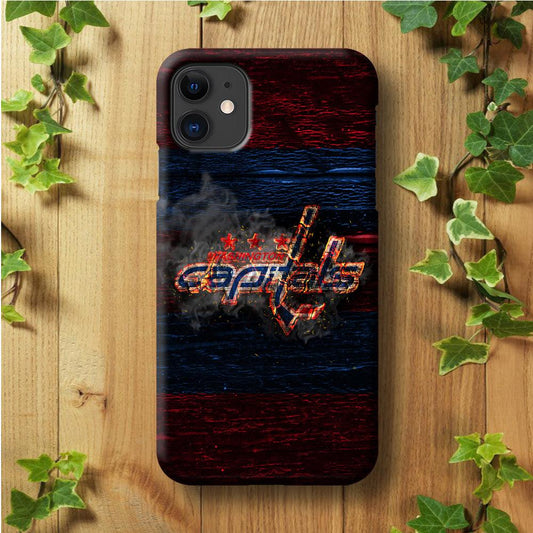 Hockey Washington Capitals NHL 001 iPhone 11 Case-Plastic / Full Wrap (3D Case)-Xtracase