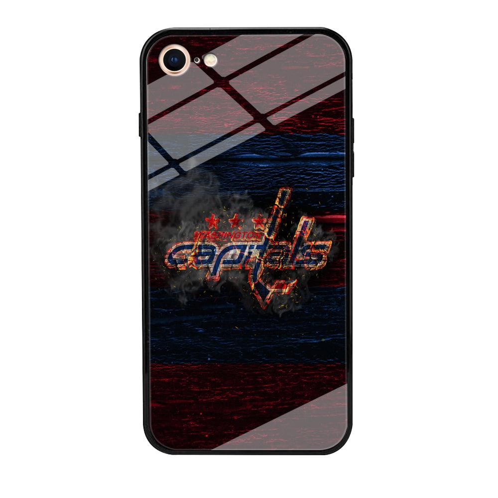 Hockey Washington Capitals NHL 001 iPhone 8 Case-Tempered Glass Case-Xtracase