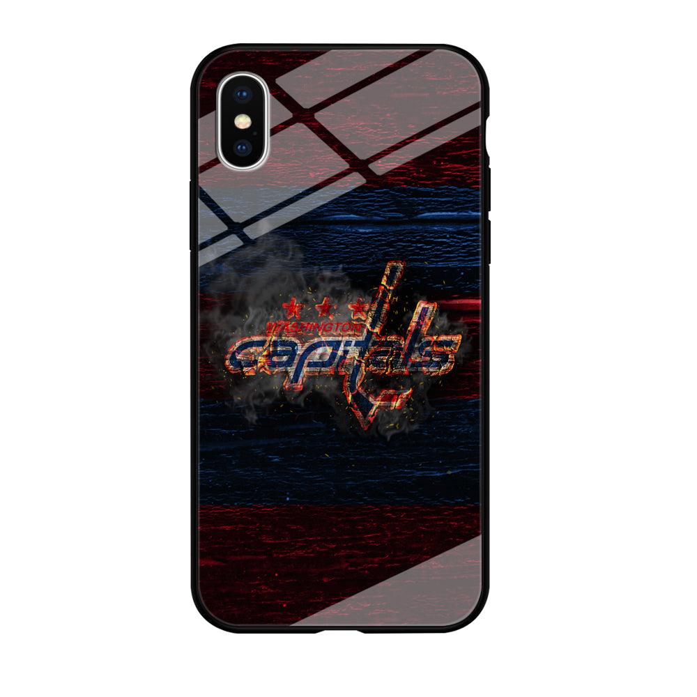 Hockey Washington Capitals NHL 001 iPhone X Case-Tempered Glass Case-Xtracase