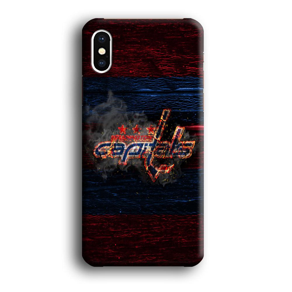 Hockey Washington Capitals NHL 001 iPhone Xs Max Case-Plastic / Full Wrap (3D Case)-Xtracase
