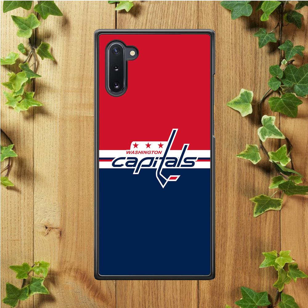 Hockey Washington Capitals NHL 002 Samsung Galaxy Note 10 Case-Rubber / White (2D Case)-Xtracase
