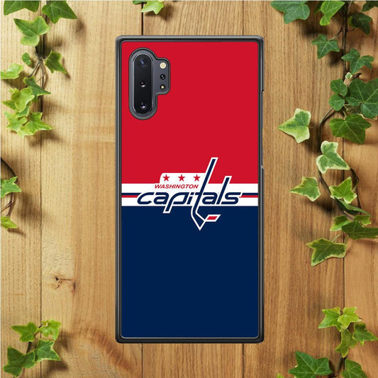 Hockey Washington Capitals NHL 002 Samsung Galaxy Note 10 Plus Case-Rubber / Black (2D Case)-Xtracase