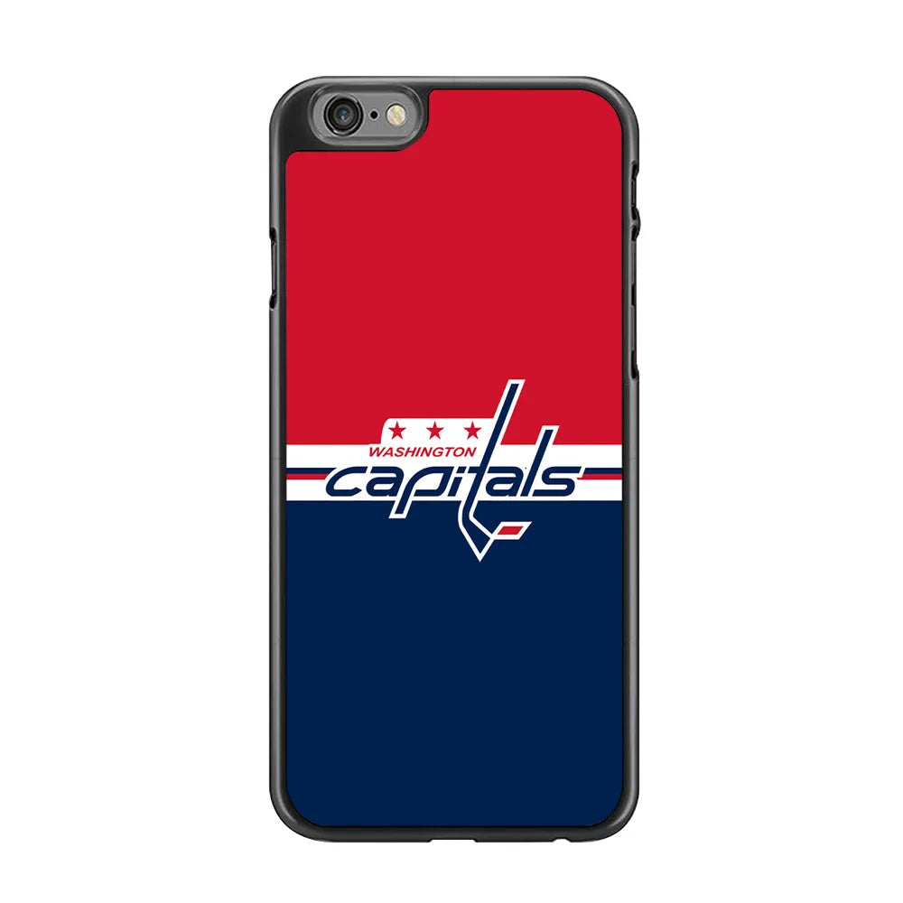 Hockey Washington Capitals NHL 002 iPhone 6 | 6s Case-Rubber / Black (2D Case)-Xtracase