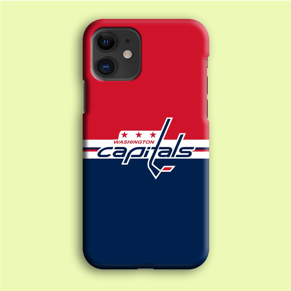 Hockey Washington Capitals NHL 002 iPhone 12 Case-Plastic / Full Wrap (3D Case)-Xtracase