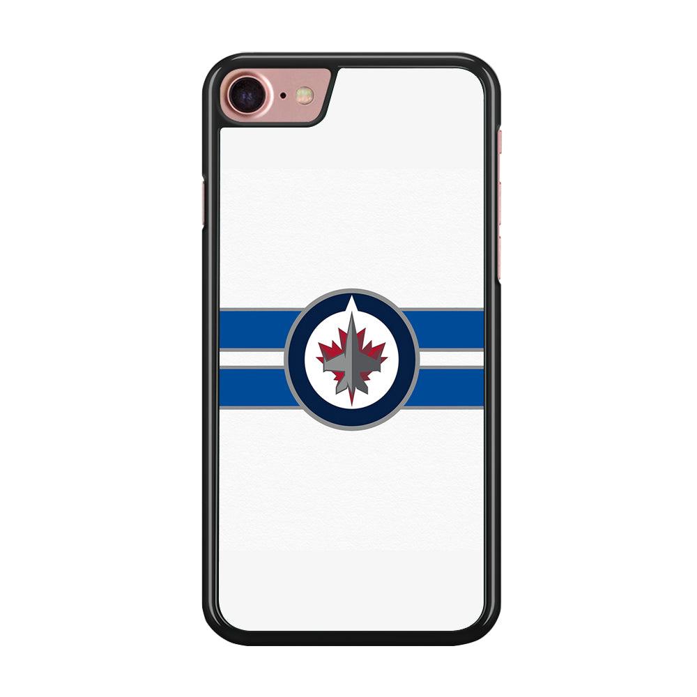 Hockey Winnipeg Jets NHL 001 iPhone SE 2020 Case-Rubber / Black (2D Case)-Xtracase