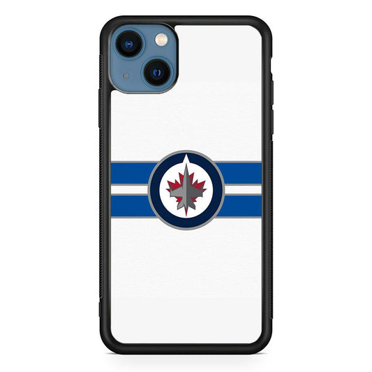 Hockey Winnipeg Jets NHL 001 iPhone 13 Mini Case-Rubber / Black (2D Case)-Xtracase