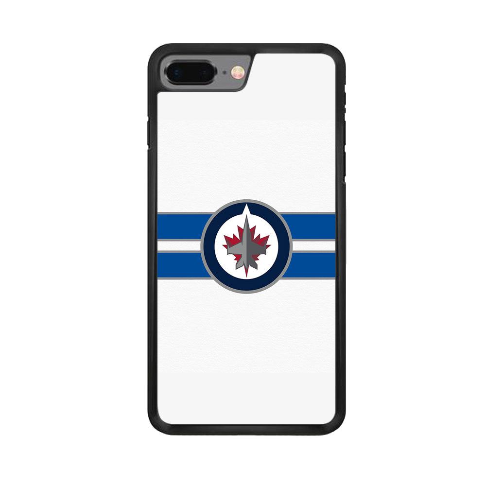 Hockey Winnipeg Jets NHL 001 iPhone 7 Plus Case-Rubber / Black (2D Case)-Xtracase