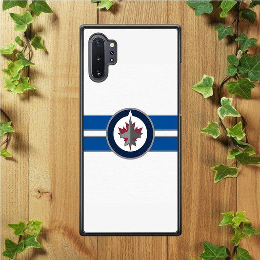 Hockey Winnipeg Jets NHL 001 Samsung Galaxy Note 10 Case-Rubber / Black (2D Case)-Xtracase