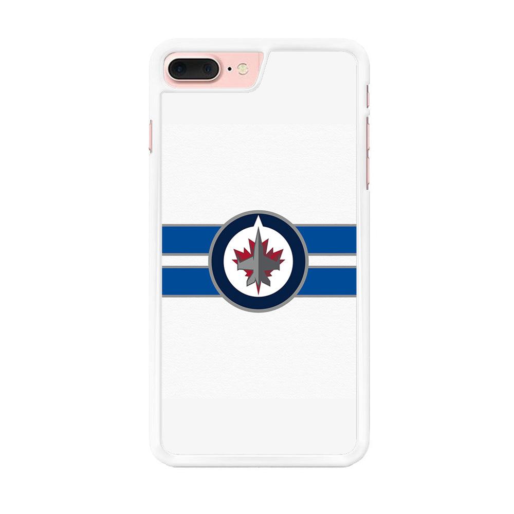 Hockey Winnipeg Jets NHL 001 iPhone 7 Plus Case-Rubber / White (2D Case)-Xtracase