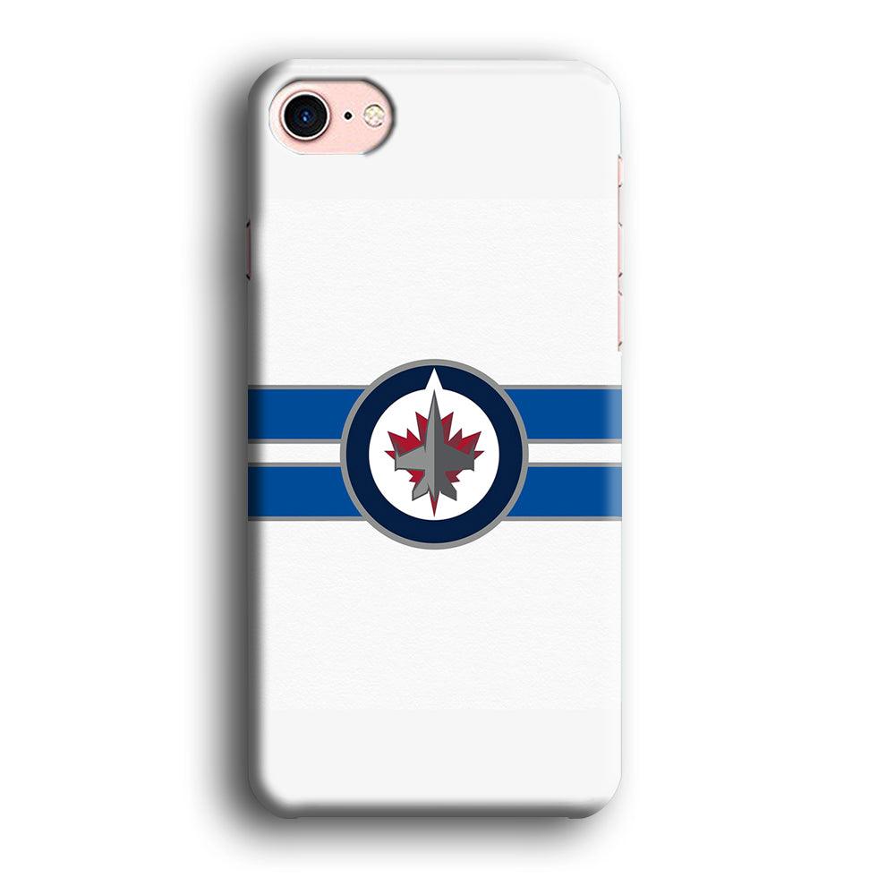 Hockey Winnipeg Jets NHL 001 iPhone 8 Case-Plastic / Full Wrap (3D Case)-Xtracase