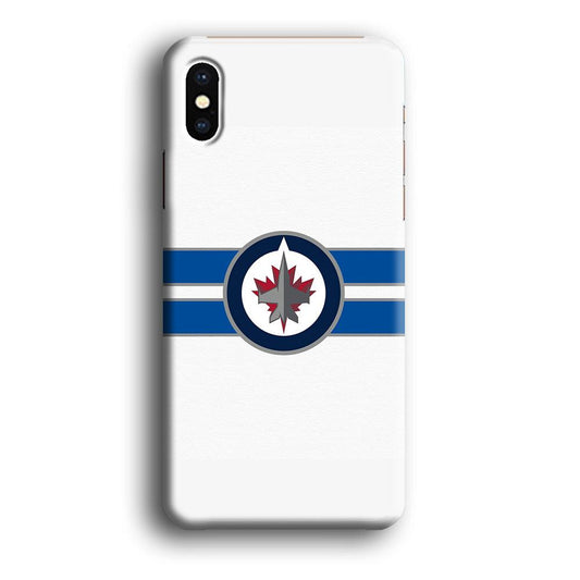 Hockey Winnipeg Jets NHL 001 iPhone Xs Case-Plastic / Full Wrap (3D Case)-Xtracase