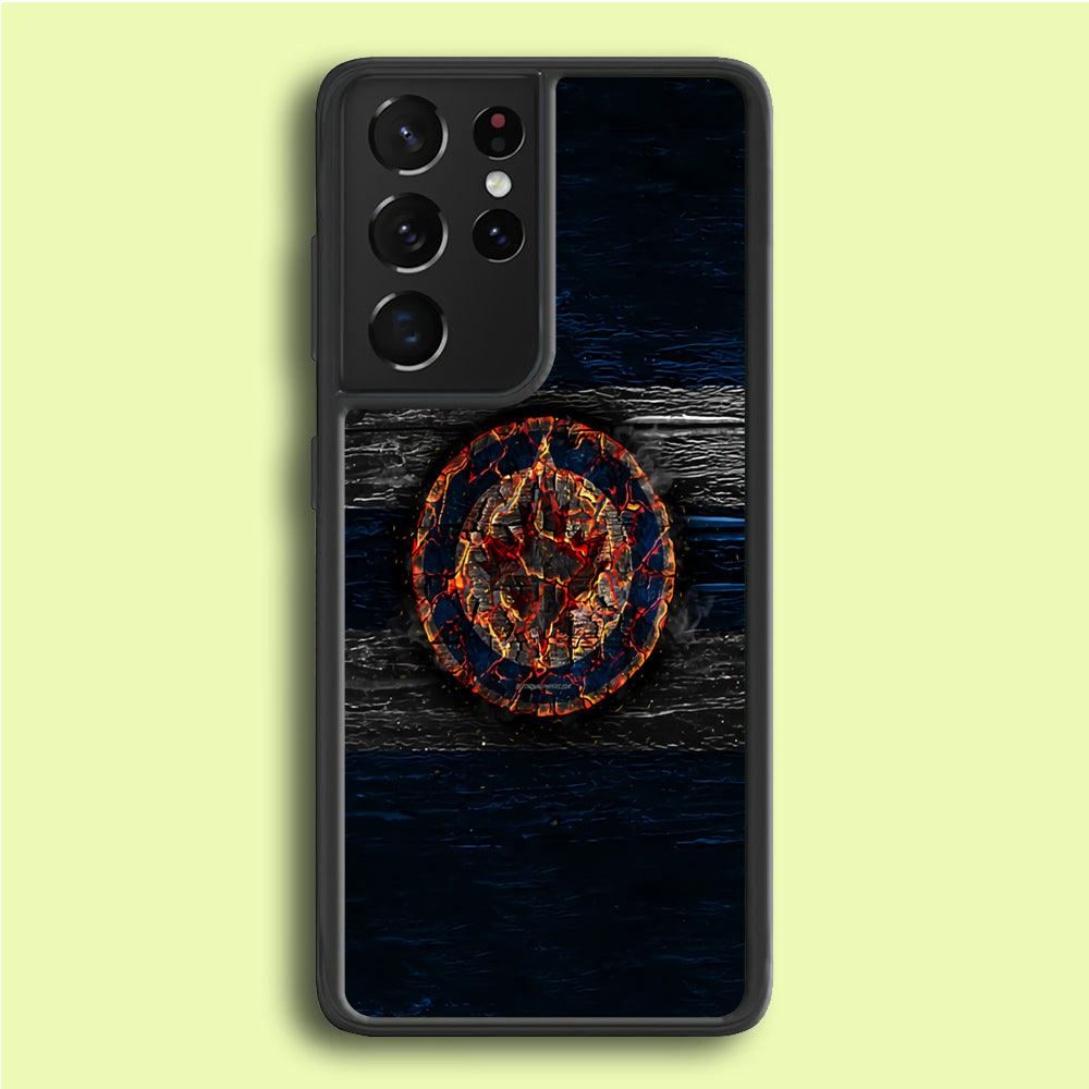 Hockey Winnipeg Jets NHL 002 Samsung Galaxy S21 Ultra Case-Rubber / Black (2D Case)-Xtracase