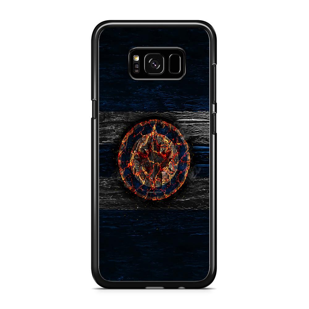 Hockey Winnipeg Jets NHL 002 Samsung Galaxy S8 Case-Rubber / Black (2D Case)-Xtracase