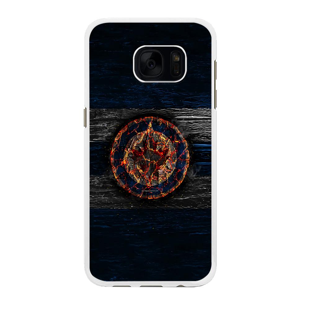 Hockey Winnipeg Jets NHL 002 Samsung Galaxy S7 Edge Case-Rubber / White (2D Case)-Xtracase