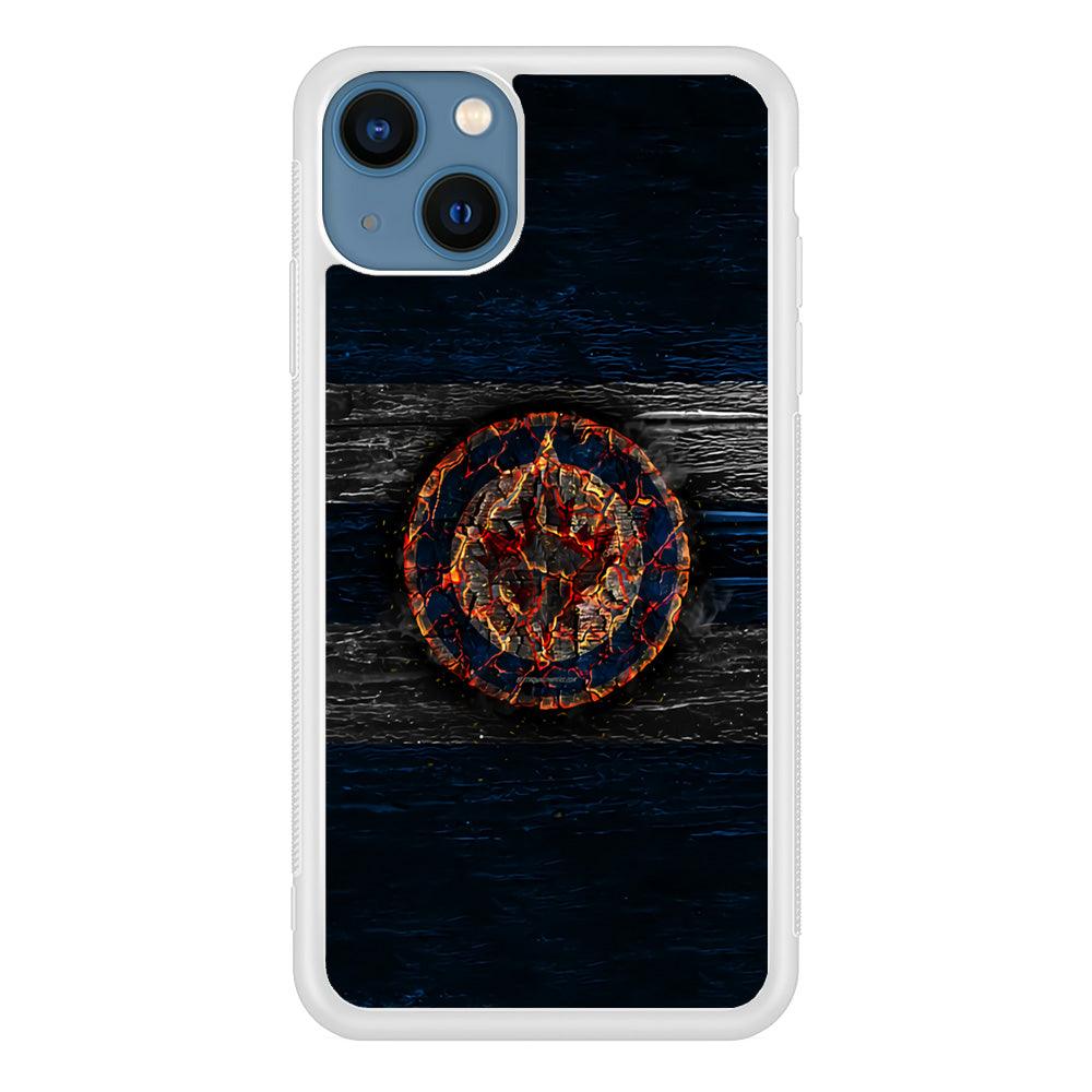 Hockey Winnipeg Jets NHL 002 iPhone 13 Case-Rubber / White (2D Case)-Xtracase