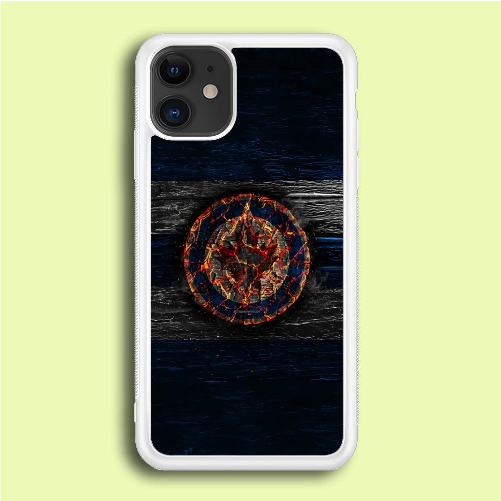 Hockey Winnipeg Jets NHL 002 iPhone 12 Mini Case-Rubber / White (2D Case)-Xtracase