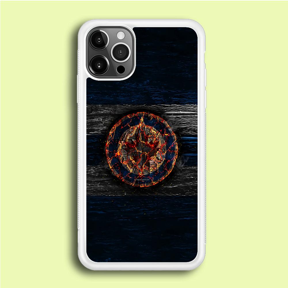 Hockey Winnipeg Jets NHL 002 iPhone 12 Pro Max Case-Rubber / White (2D Case)-Xtracase