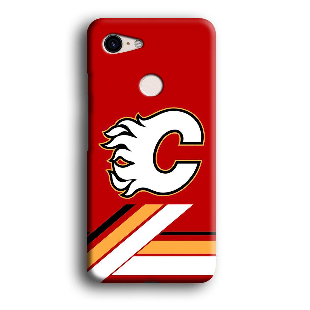Hockey Calgary Flames NHL 002 Google Pixel 3 XL 3D Case-Xtracase
