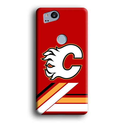 Hockey Calgary Flames NHL 002 Google Pixel 2 3D Case-Xtracase