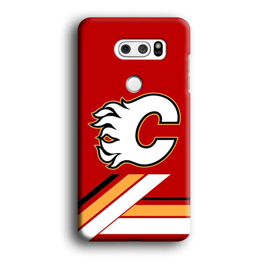Hockey Calgary Flames NHL 002 LG V30 3D Case-Xtracase