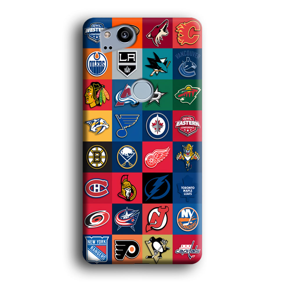 Hockey Teams NHL 001 Google Pixel 2 3D Case