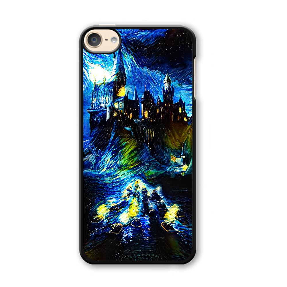 Hogwarts Starry Night iPod Touch 6 Case-Plastic / White (2D Case)-Xtracase