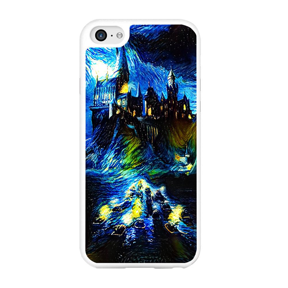 Hogwarts Starry Night iPhone 6 | 6s Case-Rubber / White (2D Case)-Xtracase