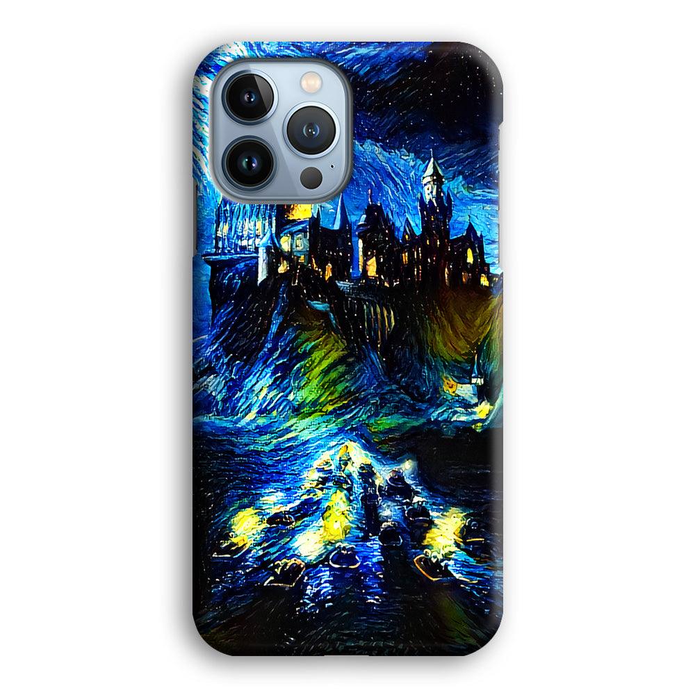 Hogwarts Starry Night iPhone 13 Pro Case-Plastic / Full Wrap (3D Case)-Xtracase