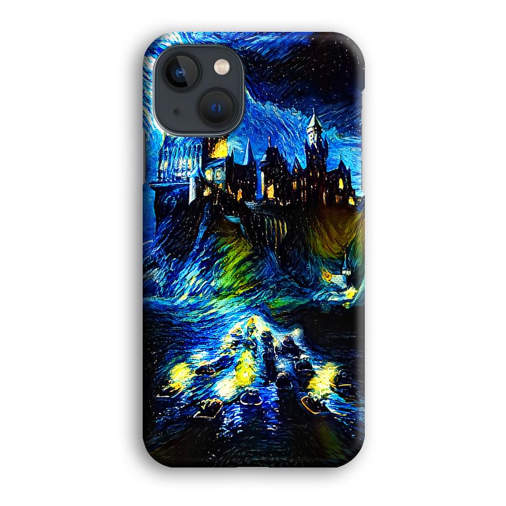 Hogwarts Starry Night iPhone 13 Mini Case-Plastic / Full Wrap (3D Case)-Xtracase