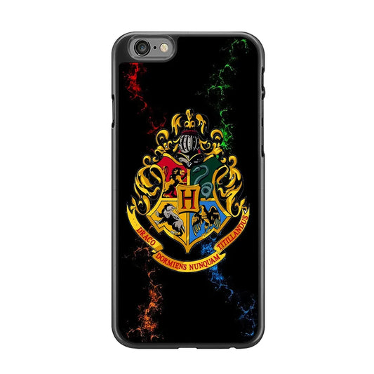 Hogwarts Symbol Black iPhone 6 Plus | 6s Plus Case-Rubber / Black (2D Case)-Xtracase
