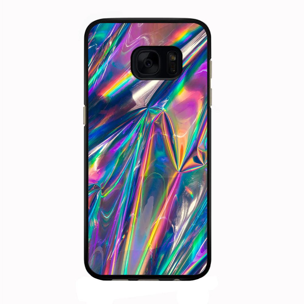 Hologram Holographic Samsung Galaxy S7 Edge Case-Rubber / Black (2D Case)-Xtracase