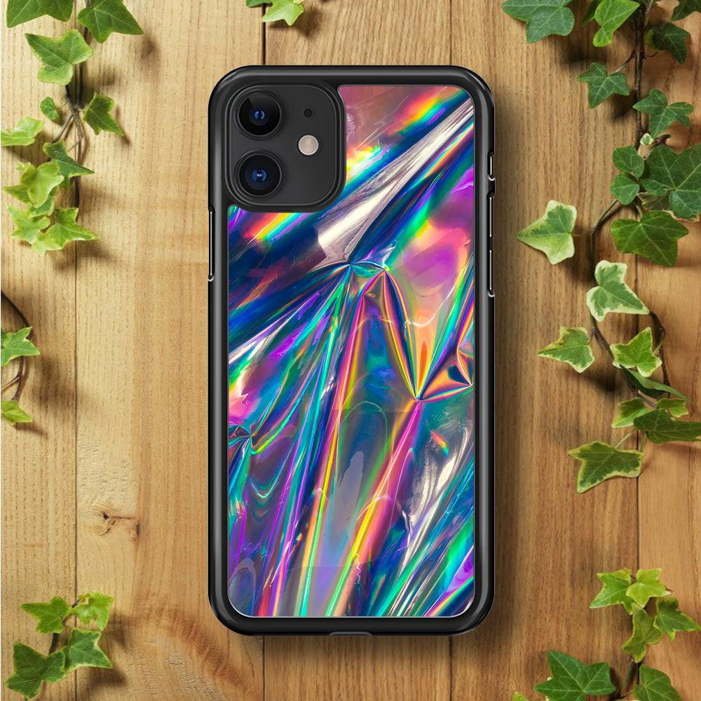 Hologram Holographic iPhone 11 Case-Rubber / Black (2D Case)-Xtracase