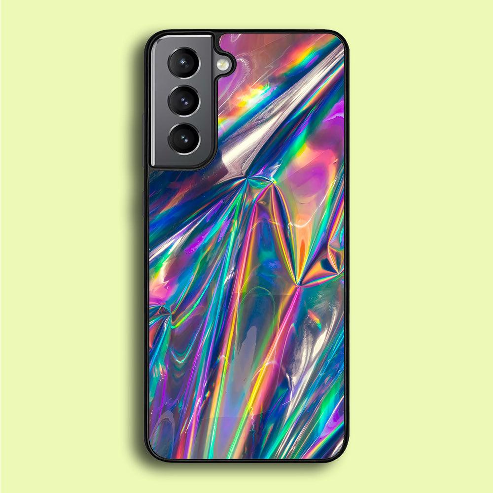 Hologram Holographic Samsung Galaxy S21 Plus Case-Rubber / White (2D Case)-Xtracase