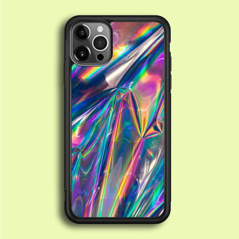 Hologram Holographic iPhone 12 Pro Case-Rubber / Black (2D Case)-Xtracase