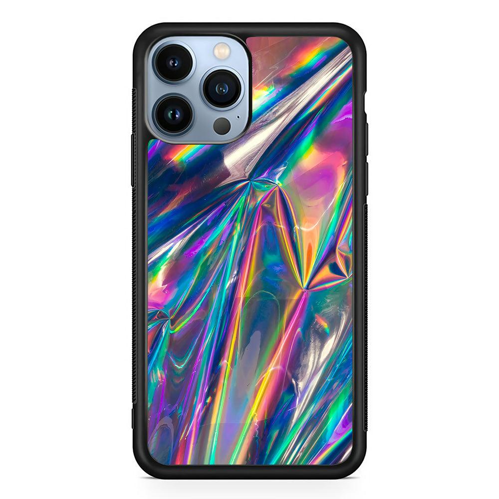 Hologram Holographic iPhone 13 Pro Case-Rubber / Black (2D Case)-Xtracase