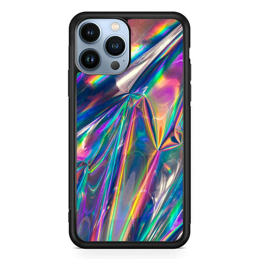 Hologram Holographic iPhone 13 Pro Case-Rubber / Black (2D Case)-Xtracase