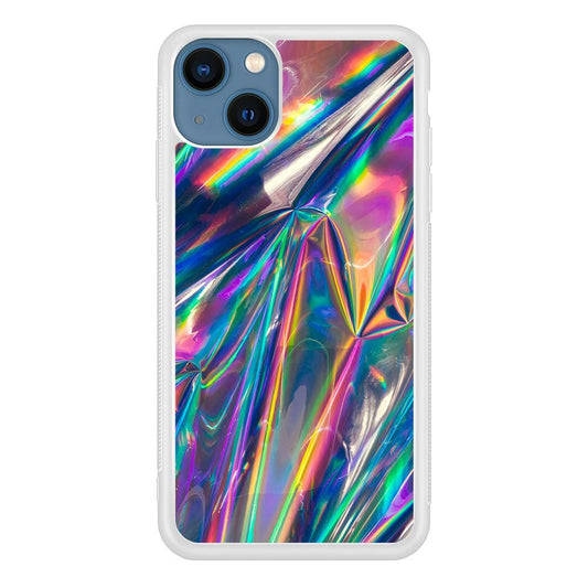 Hologram Holographic iPhone 13 Mini Case-Rubber / White (2D Case)-Xtracase