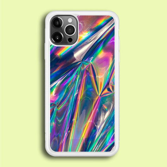 Hologram Holographic iPhone 12 Pro Max Case-Rubber / White (2D Case)-Xtracase