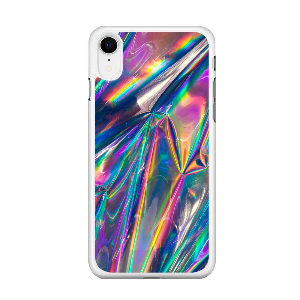 Hologram Holographic iPhone XR Case-Rubber / White (2D Case)-Xtracase