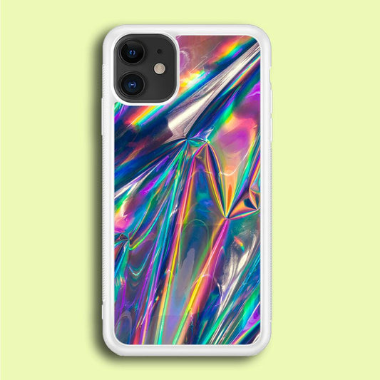 Hologram Holographic iPhone 12 Case-Rubber / White (2D Case)-Xtracase